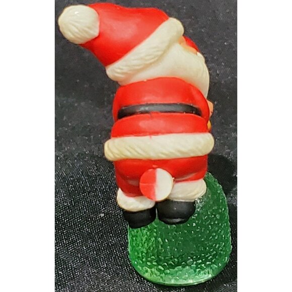 Avon SANTA'S SEE-SAW Christmas Ornament Santa elf on gumdrop teeter totter 1983 - Picture 6 of 10